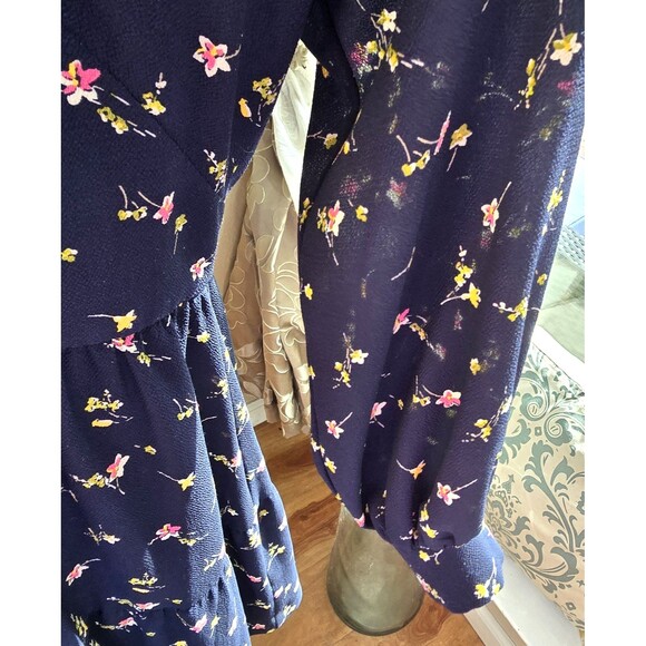 Lauren Ralph Lauren Dress Womens 16 Floral Long Sleeve Tiered Boho Midi - Picture 5 of 10